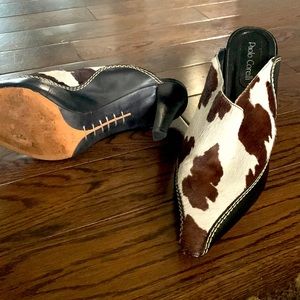Leather Paolo Corelli cowhide look mules